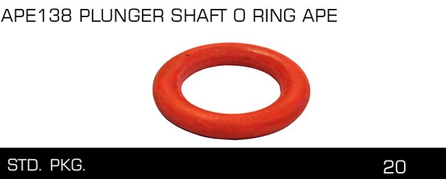 APE138 PLUNGER SHAFf O RING APE